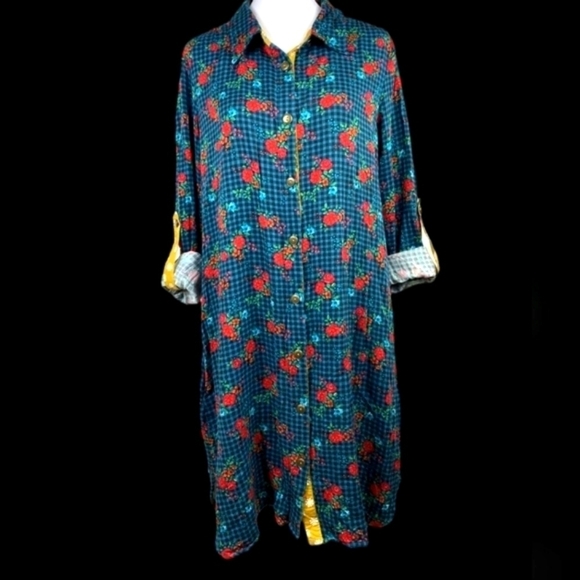 Matilda Jane S "Fa La La " dress has belt floral green - Picture 11 of 15